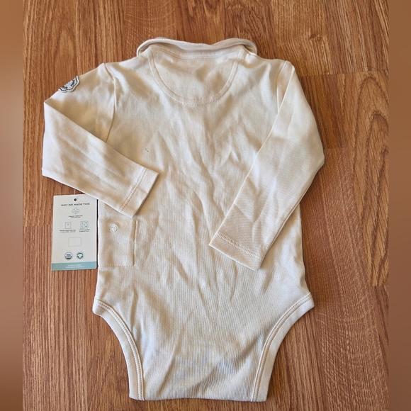 MON CHOU Organic Cotton Baby One Piece NWT 9-12 Months $30 - Picture 3 of 8